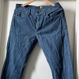 J Crew Blue Corduroy Pants 32x30